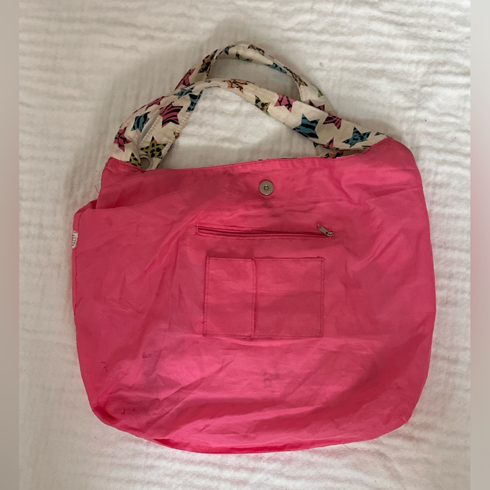 Multicolor Star Pattern Over The Shoulder Hobo Bag - image 3